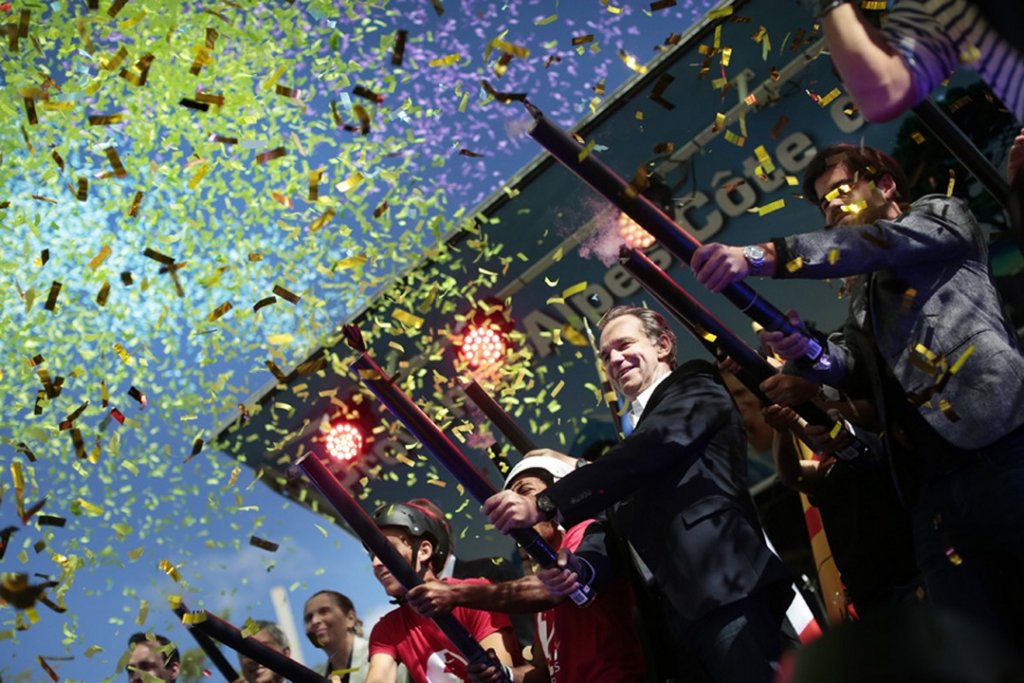 Ouverture par Renaud Muselier du Printemps des lycéens et des apprentis 2017 à Aubagne (Photo Florent-Gardin)