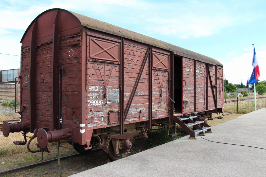 Wagon du Souvenir au Camp des Milles (Photo Robert Poulain)