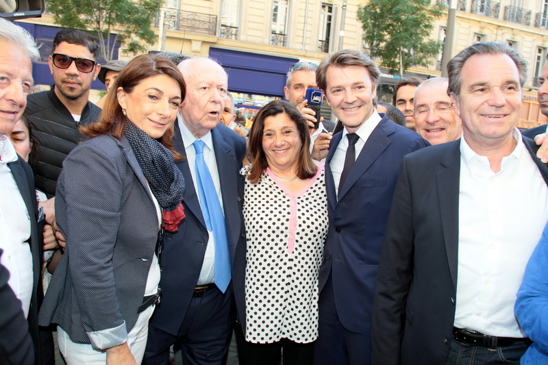 La Candidate, Solange Biaggi entourée de François Baroin, Renaud Muselier, Jean-Claude Gaudin et Martine Vassal (Photo Robert Poulain)