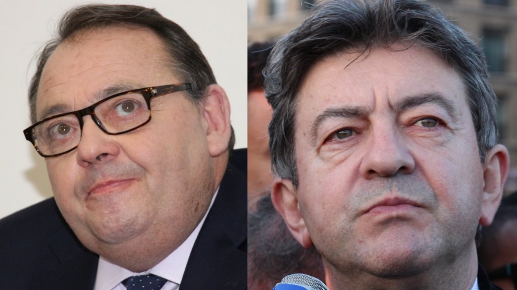 Patrick Mennucci, député sortant de la 4e circonscription et Jean-Luc Mélenchon candidat de la France Insoumise (Photos Philippe Maillé)