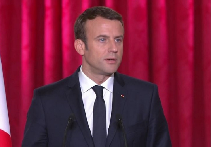 investiture d’Emmanuel Macron (Capture d'écran)