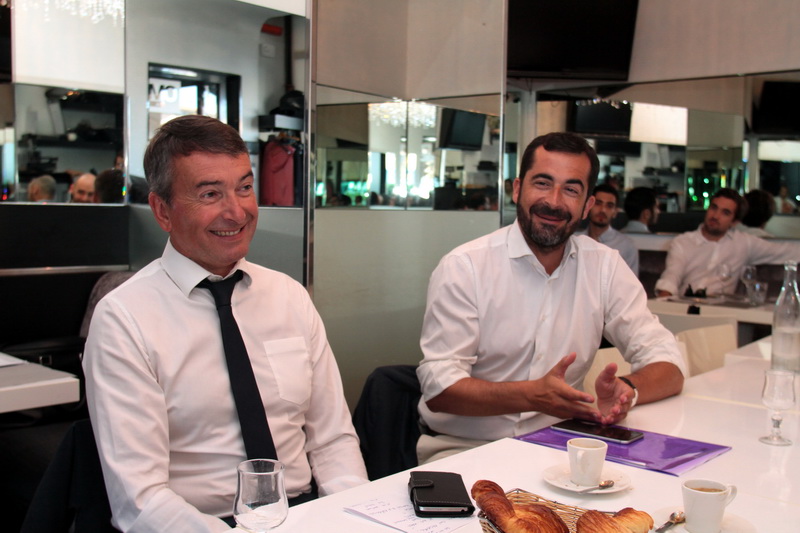 Jean-Luc Monteil président du Medef Paca et Johan Bencivenga président de l'UPE 13 (Photo Robert Poulain)