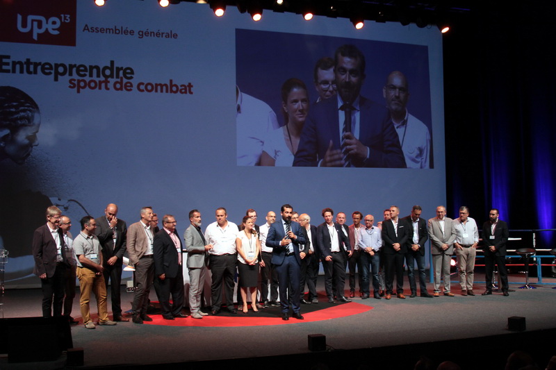 La 148e Assemblée générale de l'UPE 13, placée sous l'intitulée "Entreprendre - sport de combat" a été présidée par Yohan Bencivenga (Photo Robert Poulain)