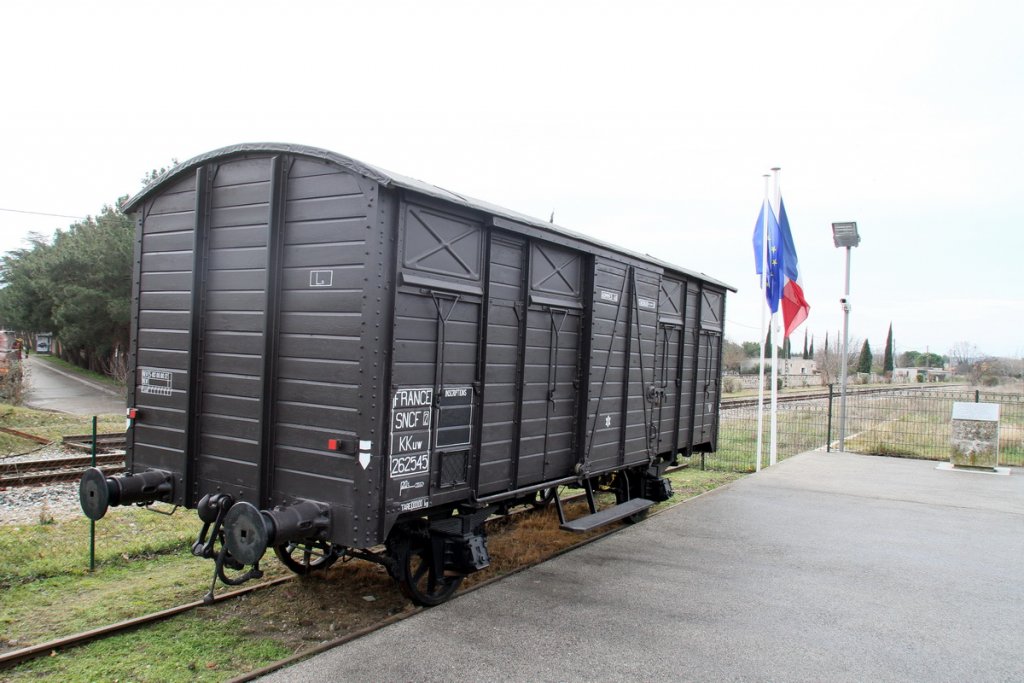 Wagon du Souvenir au Camp des Milles (Photo Robert Poulain)