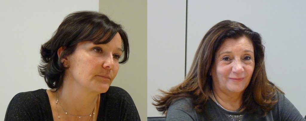 Les élues LR Laure-Agnès Caradec et Solange Biaggi (Photo Patricia Maillé-Caire)