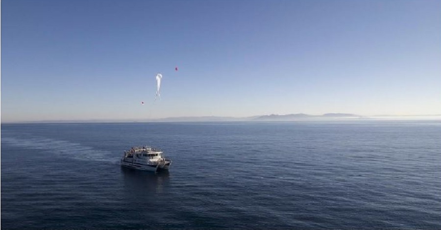 Figure 1: Lancement du ballon depuis le JANUS II de Comex (photo: Images d’Azur)