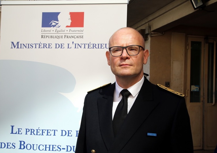 Olivier de Mazières, préfet de police des Bouches-du-Rhône (Photo Robert Poulain)