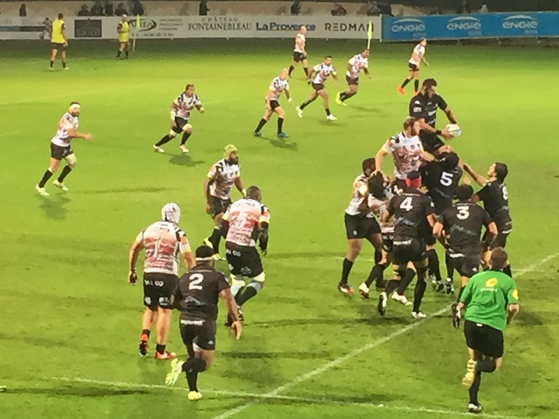 La touche a fait partie des points forts de Provence Rugby face à Rouen (Photo Michel Egéa)