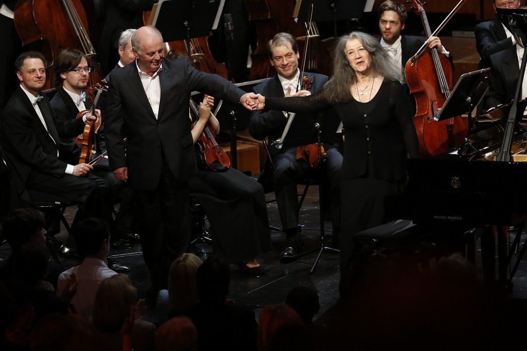 Deux icônes de la musique, Martha Argerich et Daniel Barenboïm ont à nouveau rendez-vous sur la scène du Grand Théâtre de Provence pour la clôture l’édition 2018 du Festival de Pâques (Photo Caroline Doutre)