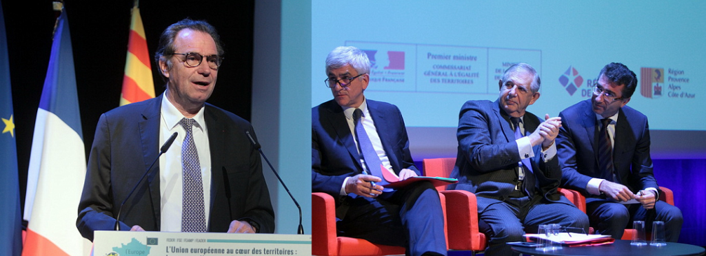 Renaud Muselier, Hervé Morin, Jacques Mézard et Marc Lemaître ont ouvert le séminaire de "l’Union européenne au cœur des territoires : les perspectives pour l’après 2020" (Photos Robert Poulain)