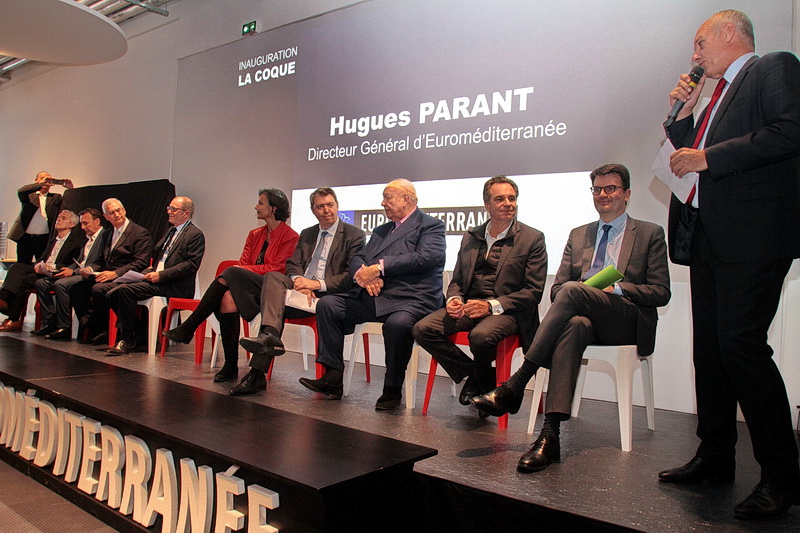 Inauguration de la Coque à Marseille en présence de nombreux élus et acteurs de la filière du numérique (Photo Robert Poulain)