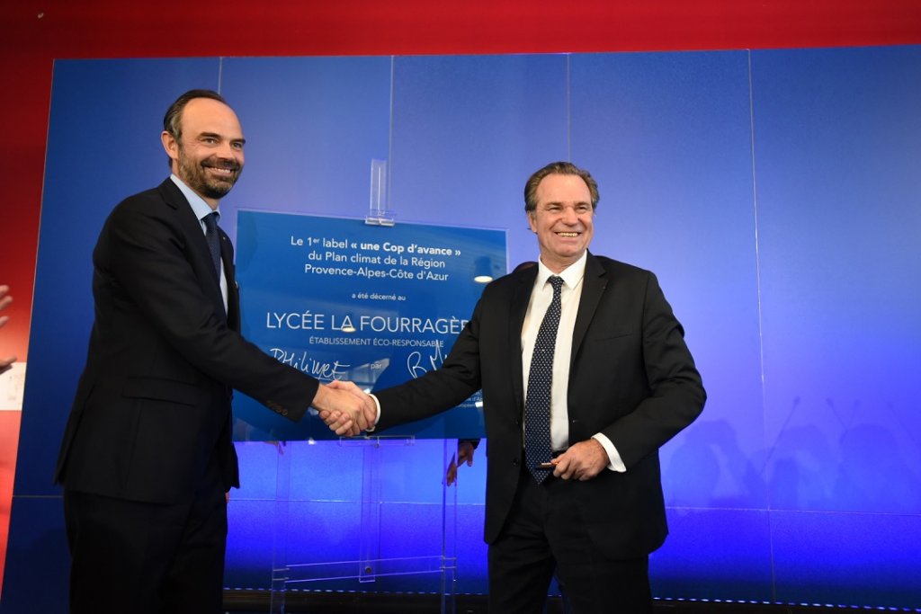 Edouard Philippe et Renaud Muselier s'inscrivent dans la lutte contre le réchauffement climatique (Photo J.P. Garufi)