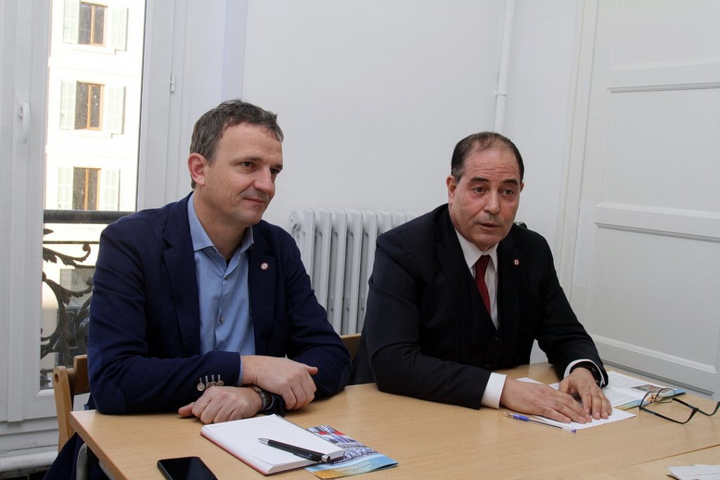 Les députés LREM Mohamed Laqhila et François-Michel Lambert (Photo Robert Poulain)