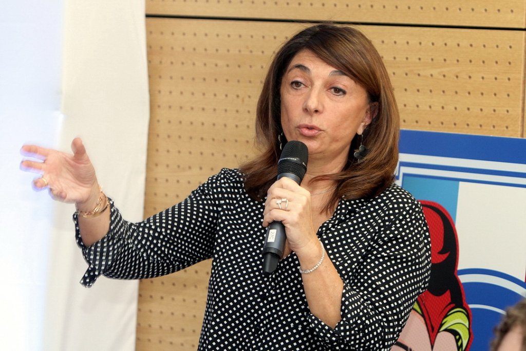 Martine Vassal lance sa candidature à la tête de la métropole Aix Marseille-Provence lors de ses vœux à la presse (Photo Robert Poulain)