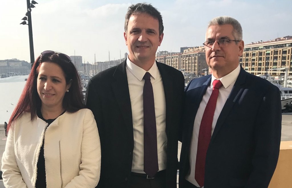 Visite à Marseille, d'Elio Eduardo Rodriguez-Perdomo, l'ambassadeur de Cuba en France accompagné du député François-Michel Lambert, Président du groupe d'amitié France-Cuba à l'Assemblée Nationale (Photo F.-M.L.)