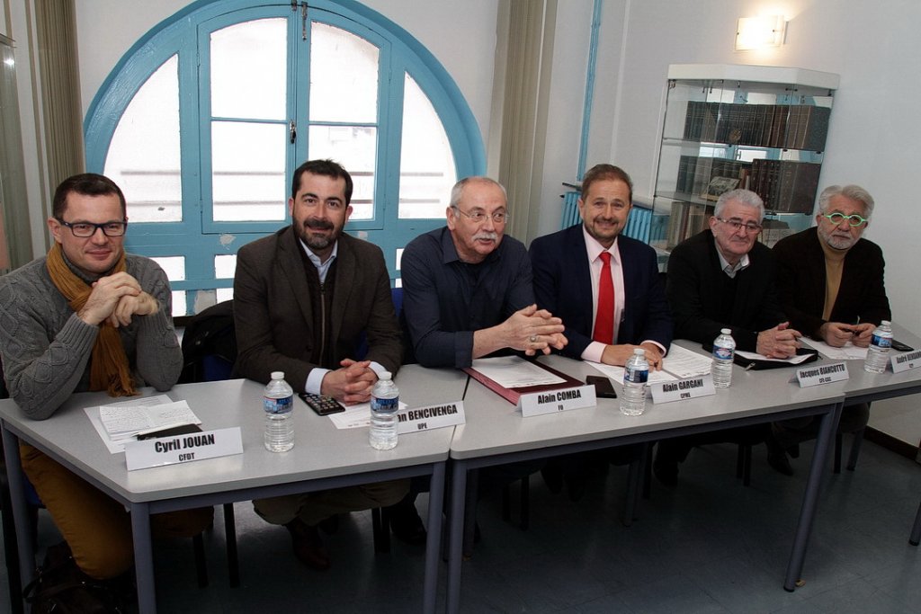 Cyril Jouan, johan Bencivenga, Alain Comba, Alain Gargani, Jacques Biancotto, André Bendano ont signé ont signé un texte commun demandant au Préfet de surseoir à la demande municipale de créer, dans les quartiers Sud de la Ville, une zone touristique internationale (Photo Robert Poulain)