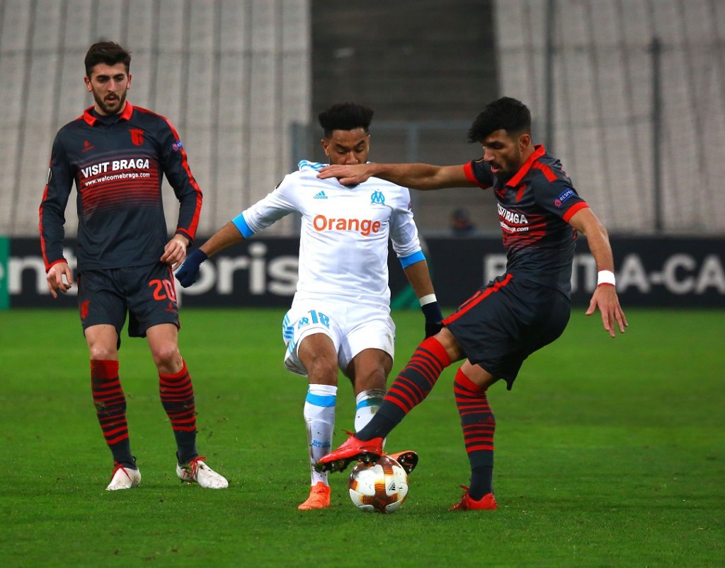 Jordan Amavi a fait son travail de défenseur lors du match aller, jeudi dernier à l'Orange Vélodrome (Photo Wallis.fr. Laurent Saccomano)