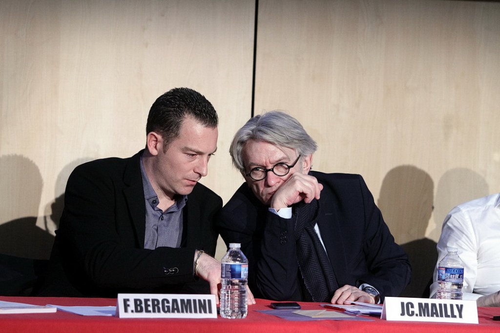 Franck Bergamini et Jean- Claude Mailly (Photo Robert Poulain)