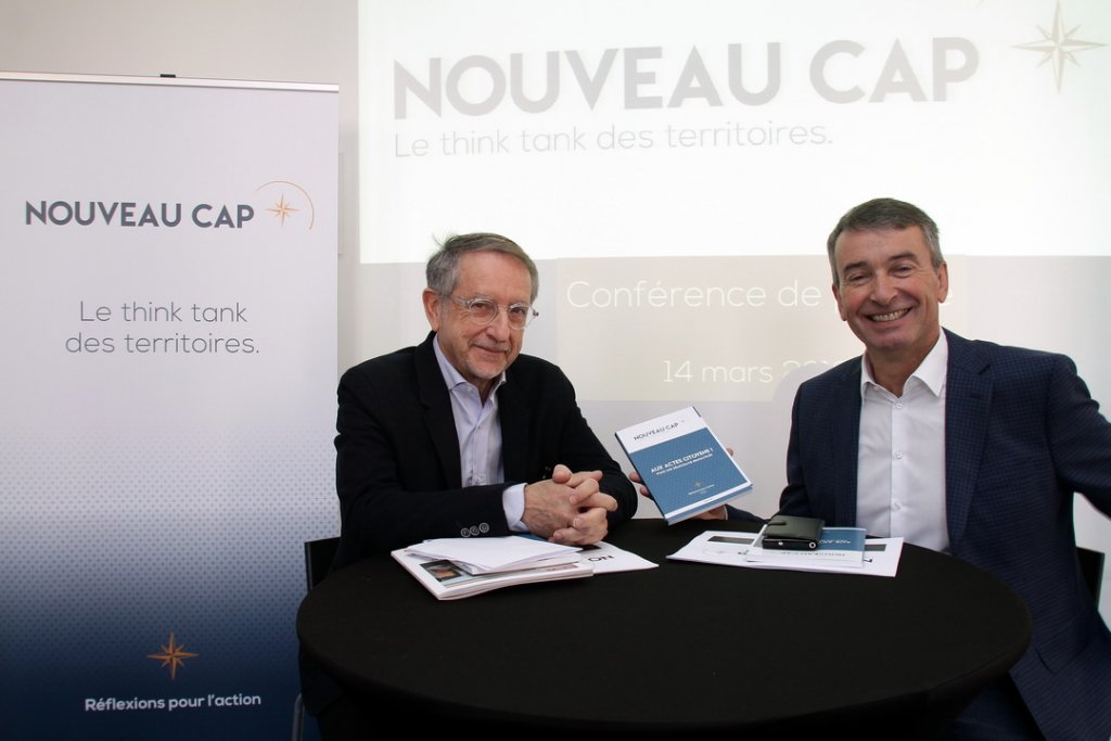 L'historien François Garçon et le président du Medef Paca ont présenté "Nouveau Cap" think tank qui vient de publier sa première note (Photo Robert Poulain)