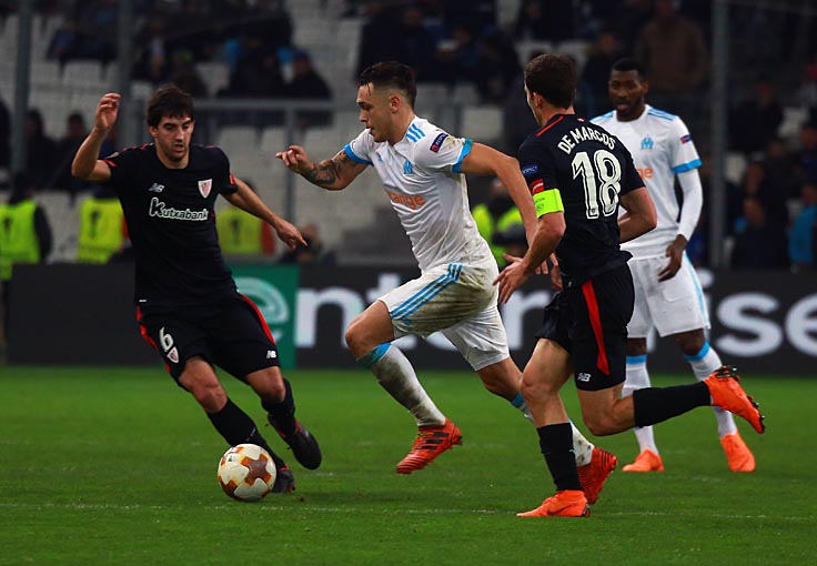 Lucas Ocampos a inscrit deux buts (Photo Laurent Saccomano-Wallis.fr)