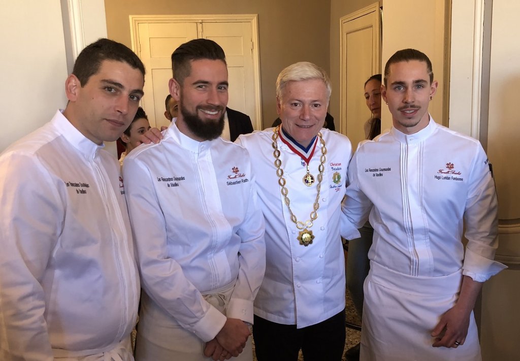 De gauche à droite Johan Couzinet, Sébastien Rath, Christian Têtedoie et Hugo Loridan Fombonne. (Photo M.E.)