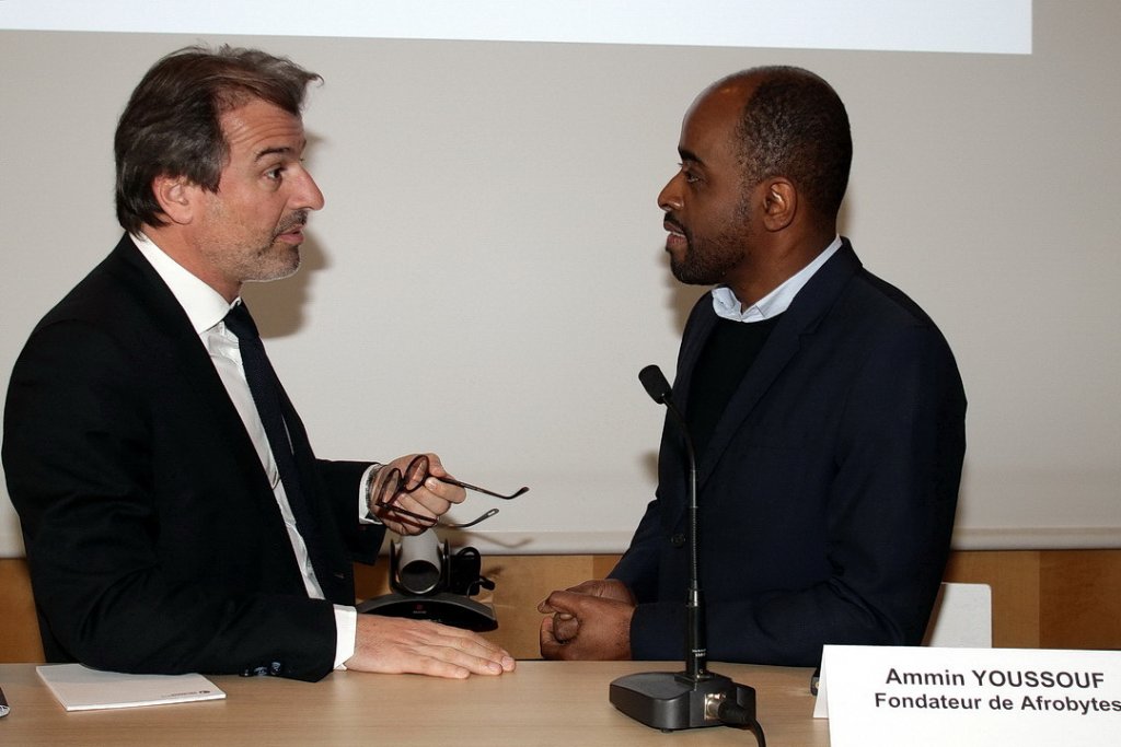 Ammin Youssouf reçu par Jean-Luc Chauvin à la CCI Marseille-Provence (Photo Robert Poulain)