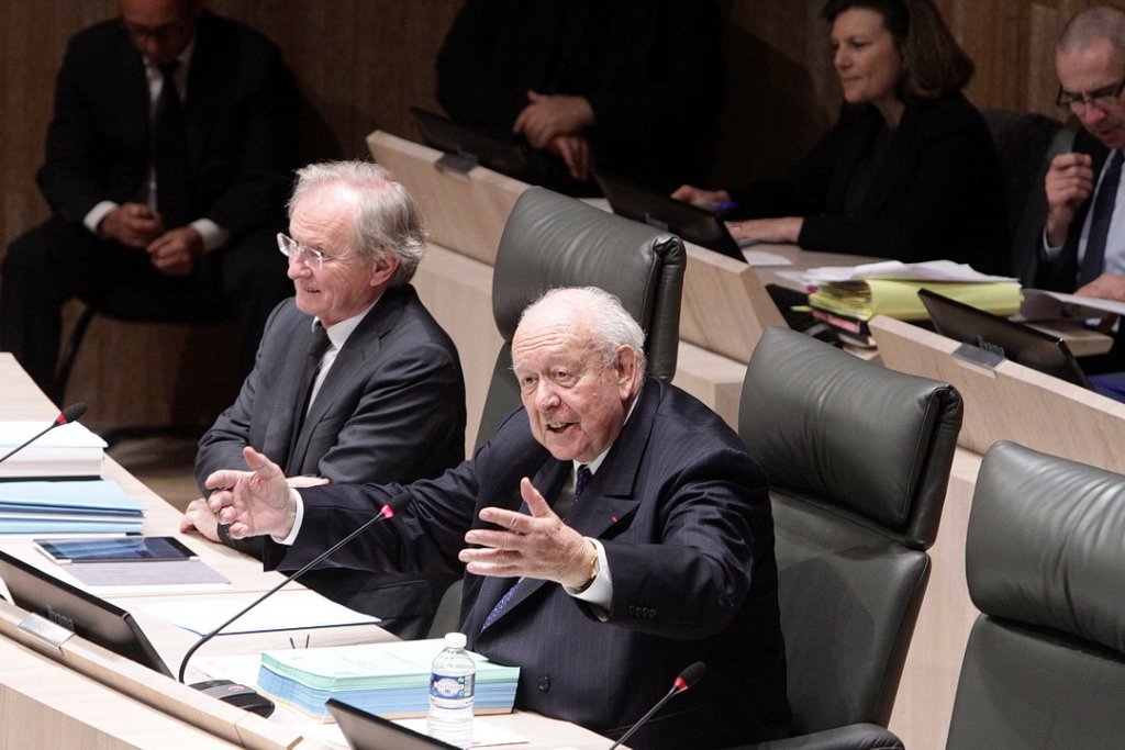 Le maire (LR) de Marseille Jean-Claude Gaudin (Photo Robert Poulain)