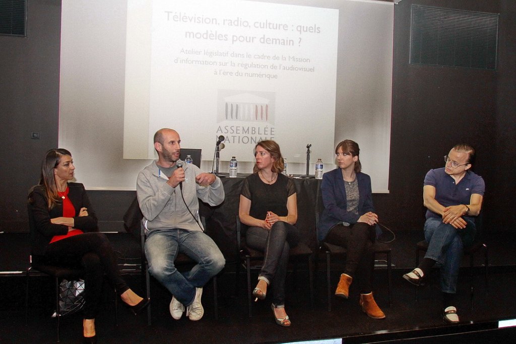 Sabrina Roubache, Philippe Pujol, Cathy Racon-Bouzon, Aurore Bergé et Bertrand Burgalat (Photo Robert Poulain)