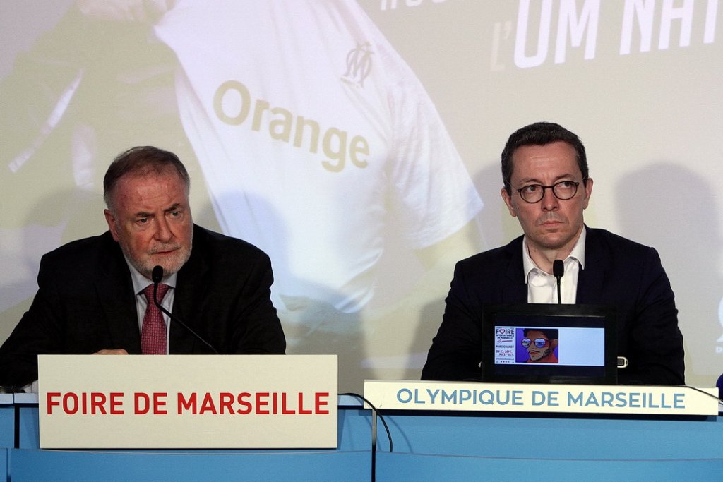 Loïc Fauchon et Jacques-Henri Eyraud partenaires pour la 94e édition de la Foire internationale de Marseille (Photo Robert Poulain)