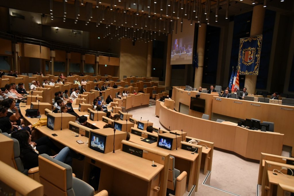 Renaud Muselier vient de présider la cérémonie de clôture du Parlement Régional de la Jeunesse (PRJ), en présence de Ludovic Perney (Jean-Pierre Garufi)