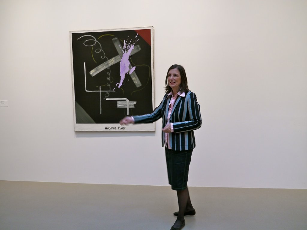 Bice Curiger présente «Moderne Kunst (Art Moderne)» créé par Sigmar Polke en 1968. (Photo Michel Egéa)