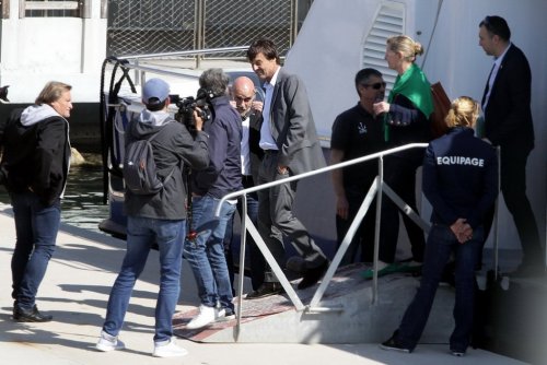 Nicolas Hulot lors de son passage à Marseille où il annoncait que l'Union internationale pour la conservation de la nature (UICN) a choisi Marseille pour accueillir son 7e congrès mondial (Photo Robert Poulain)