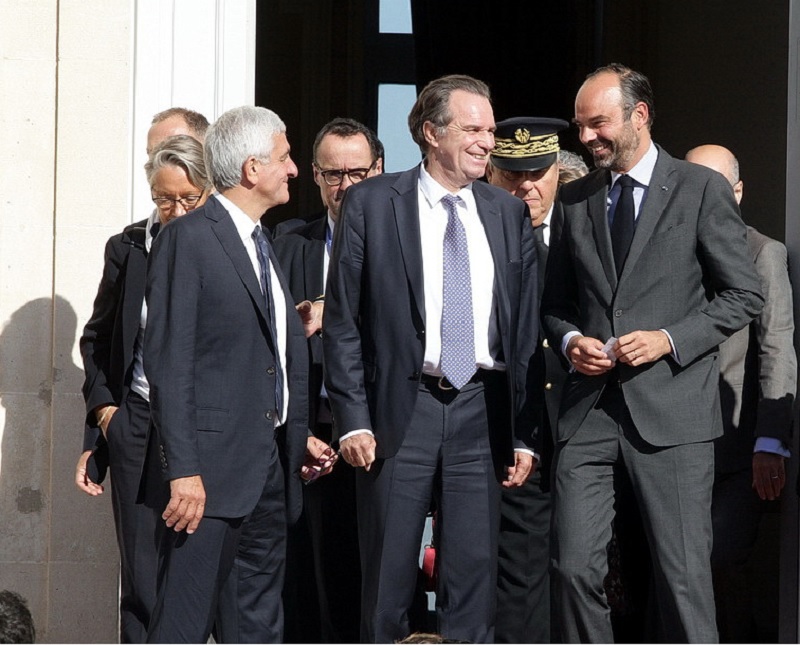 Hervé Morin, Renaud Muselier et Edouard Philippe (Photo Robert Poulain)