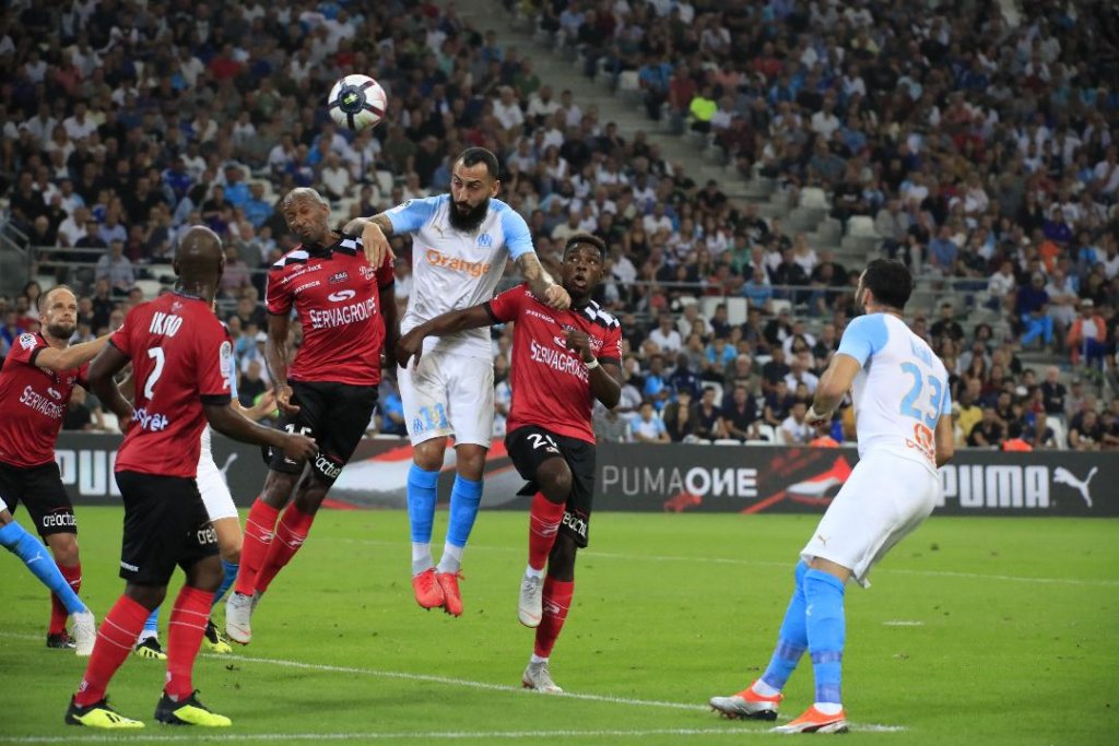 Kostas Mitroglou a inscrit le quatrième but (Photo Laurent Saccomano/ Wallis.fr)