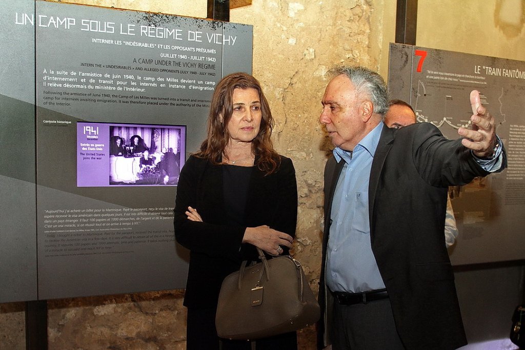 L'ambassadeur d'Israël en France Aliza Bin-Noun et Alain Chouraqui (Photo Robert Poulain)