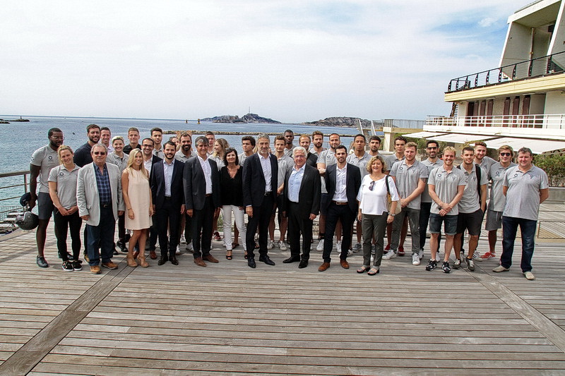 La dream team réunie au Cercle des nageurs de Marseille (Photo Robert Poulain)