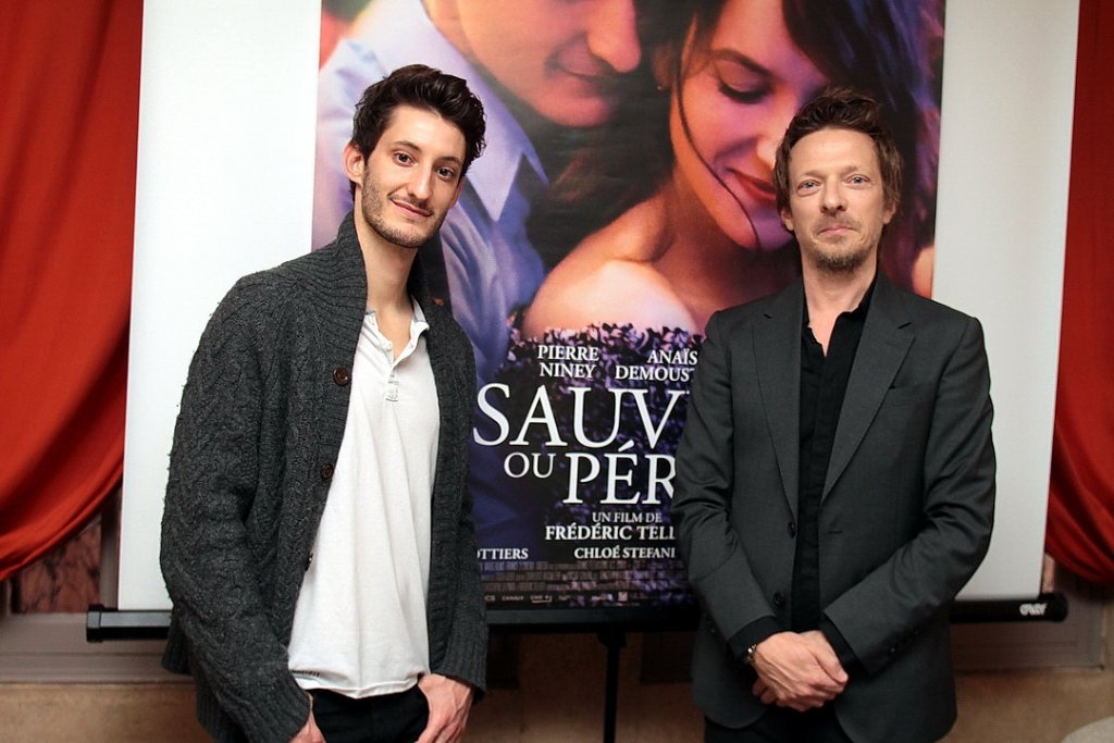 Pierre Niney et le réalisateur Frédéric Tellier ont présenté "Sauver ou périr" en avant-première à Aix-en-Provence (Photo Robert Poulain)