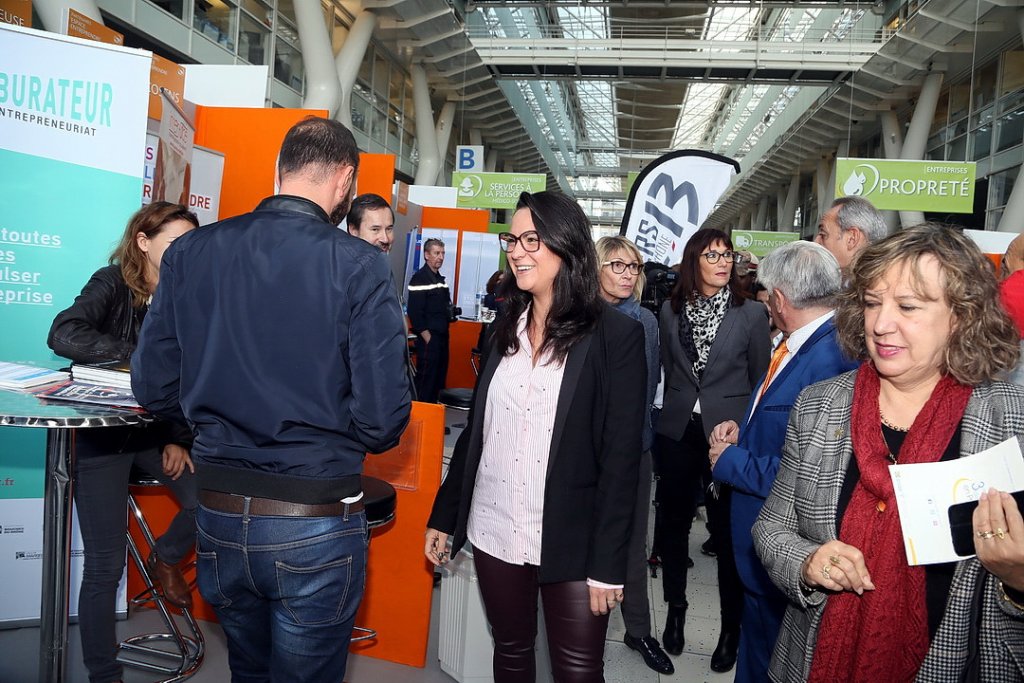 Marine Pustorino annonce quelque 1 600 emplois proposés lors du 3e forum de l'emploi du CD13 (Photo Robert Poulain)