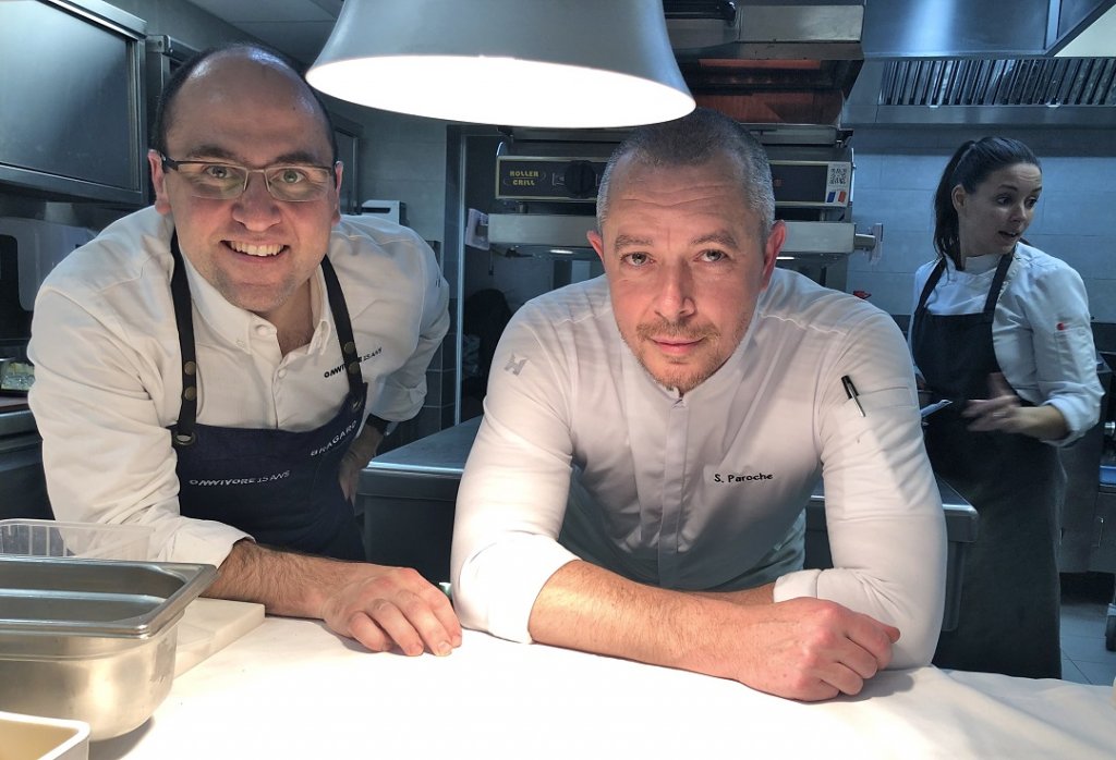 Julien Allano et Stéphan Paroche : le sourire pour la photo avant le coup de feu du service… (Photo M.E.)