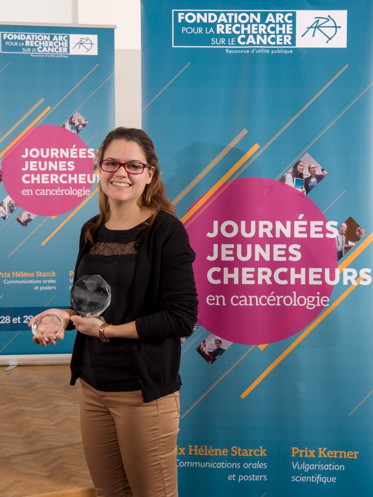 Alexia Lopresti a été lauréate de deux prix lors des journées "Jeunes Chercheurs" organisées à Paris par la fondation Arc (Photo D.R.)