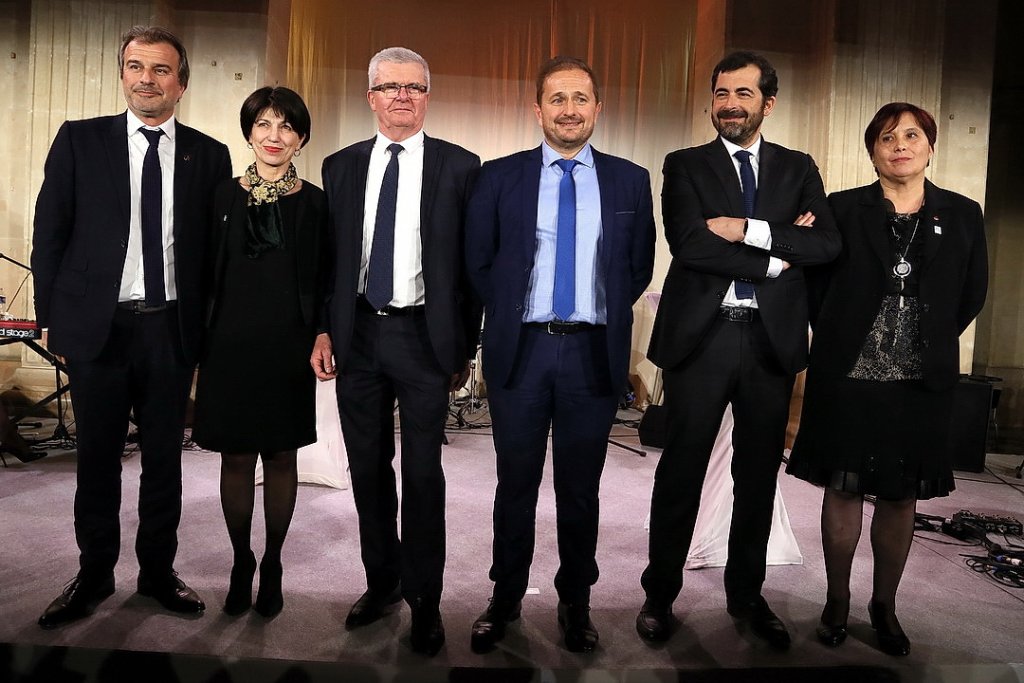 Jean-Luc Chauvin, Monique Cassar, Claude Rossignol, Alain Gargani, Johan Bencivenga, Patricia Blanchet ont présenté leurs vœux à l'ensemble du monde économique (Photo Robert Poulain)