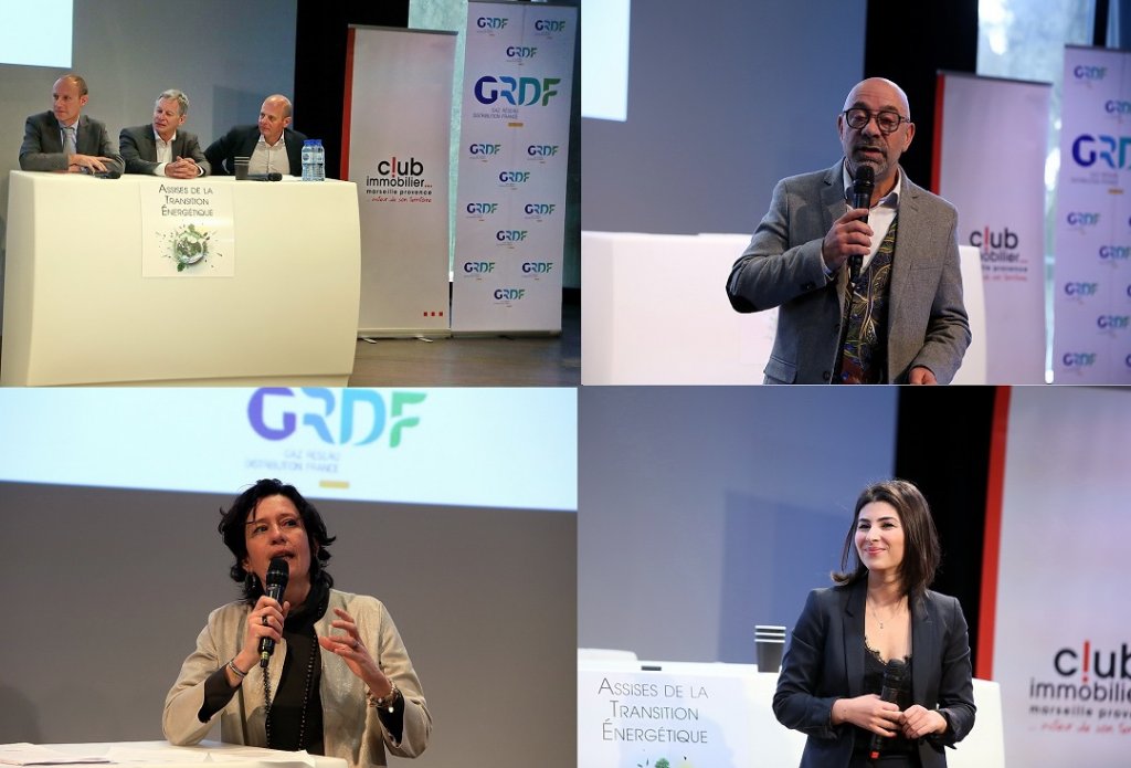 De gauche à droite Jean-Philippe Bonnet, Hervé Madiec, Olivier Charles, Fabrice Alimi - En bas Béatrice Aliphat et Nihad Ahram (Photos Robert Poulain)