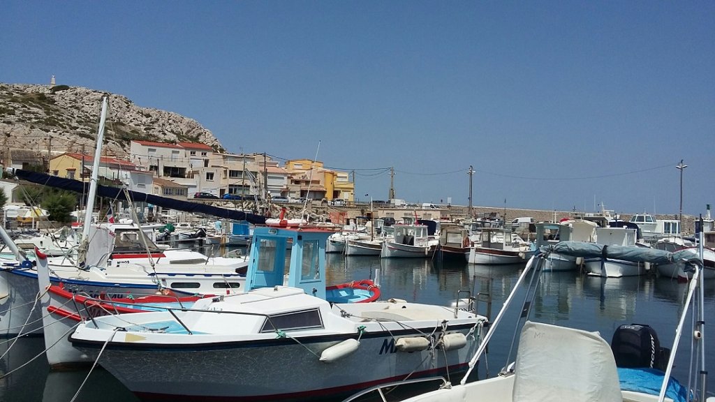 Le petit port des Goudes à Marseille (Photo Patricia Maillé-Caire)