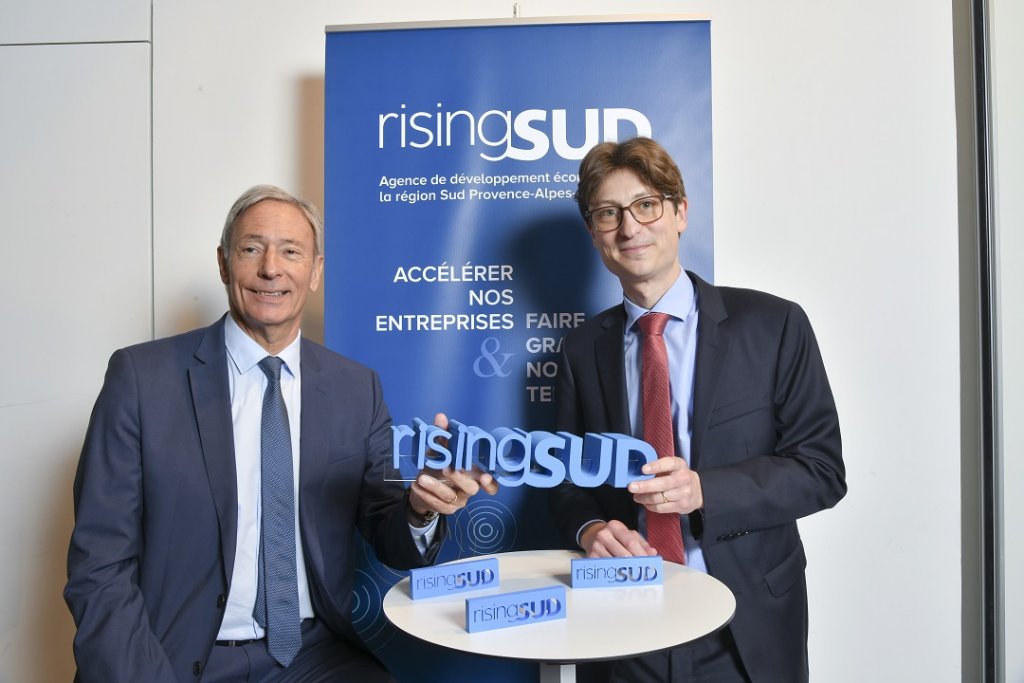 Bernard Deflesselles et Jean-François Royer ont dévoilé Rising Sud la nouvelle identité de l'Arii (Photo Région Sud)