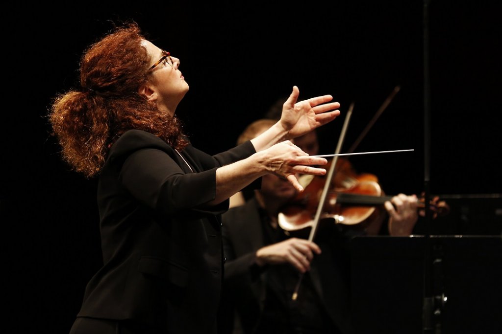 A la tête de son Concert d’Astrée, Emmanuelle Haïm a, une fois de plus, fait entrer le bonheur au cœur du Grand Théâtre de Provence. (Photo Caroline Doutre)