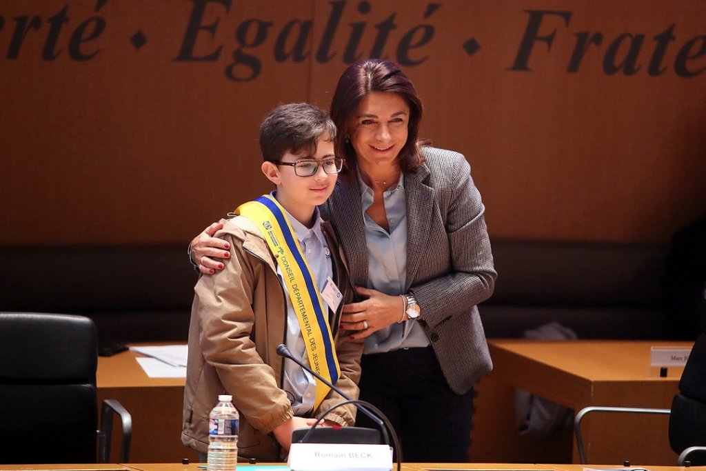 Martine Vassal et Romain Beck, président de la nouvelle promotion (Photo Robert Poulain)