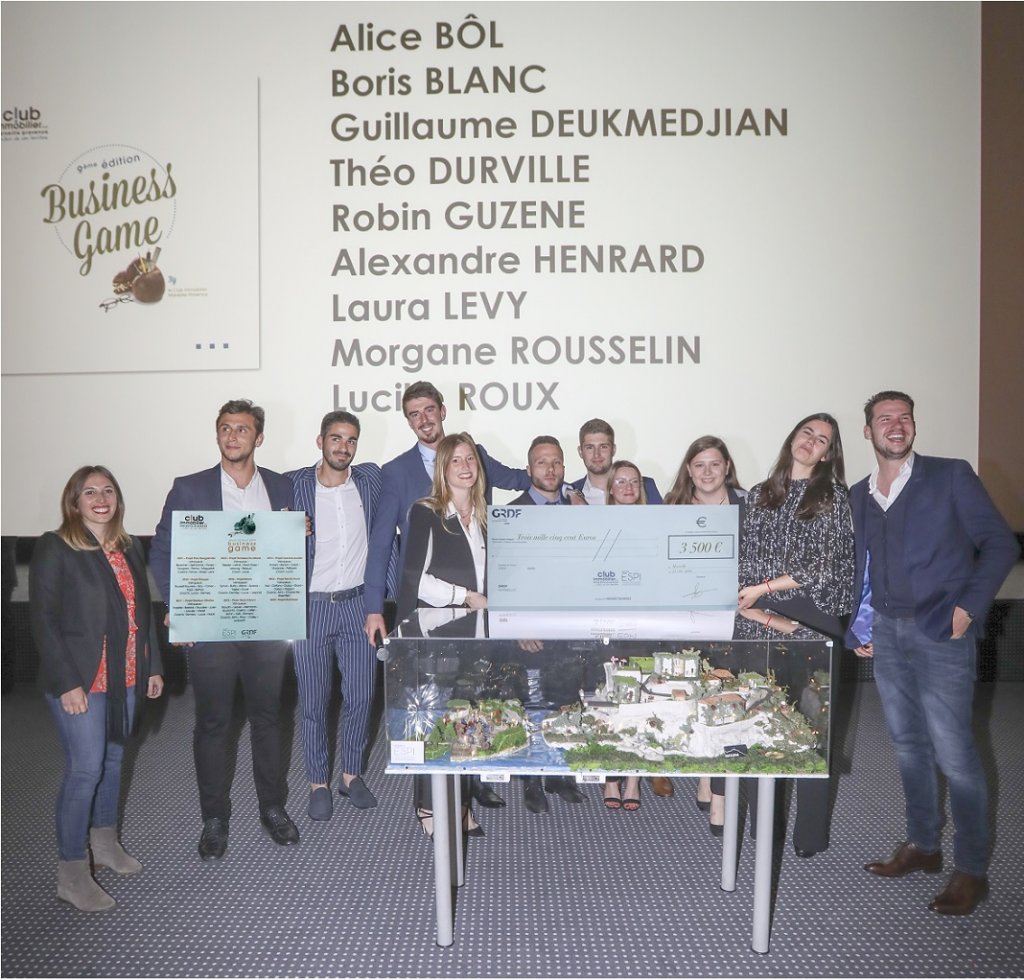 C'est le projet Natur’M qui remporte le Business Game 2019 organisé par le Club Immobilier Marseille Provence (Photo DR/CI)