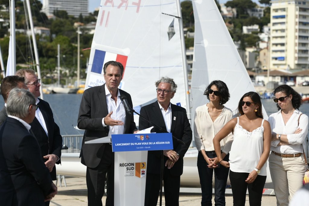 Renaud Muselier vient de lancer le Plan Voile et Nautisme de la Région Sud (Photo Franck Pennant)