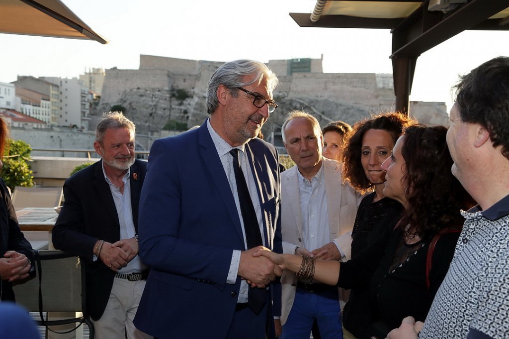 Domenico Basciano, Patrick Boré, Alessandro Giovine à la rencontre des journalistes italiens (Photo Robert Poulain)