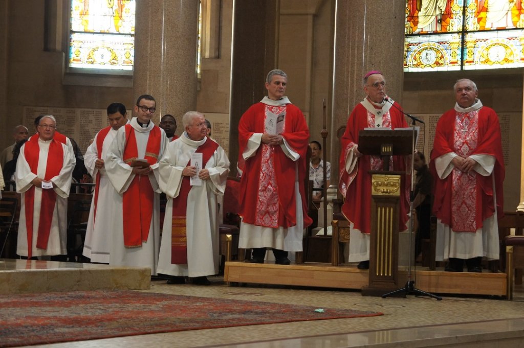 Mgr Georges Pontier a présidé la messe du Vœu des Échevins en la basilique du Sacré-Cœur (Photo D.P.-G.)